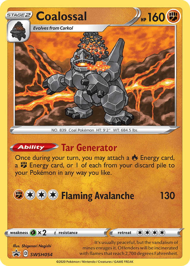 Carta Coalossal SWSH054/307 do set SWSH Black Star Promos — Pokémon TCG | Bynx
