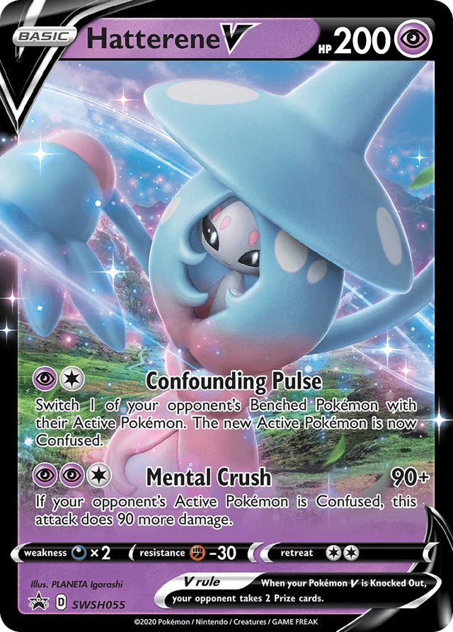 Carta Hatterene V SWSH055/307 do set SWSH Black Star Promos — Pokémon TCG | Bynx
