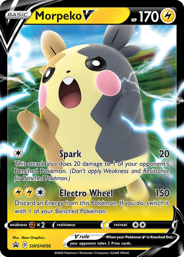 Carta Morpeko V SWSH056/307 do set SWSH Black Star Promos — Pokémon TCG | Bynx