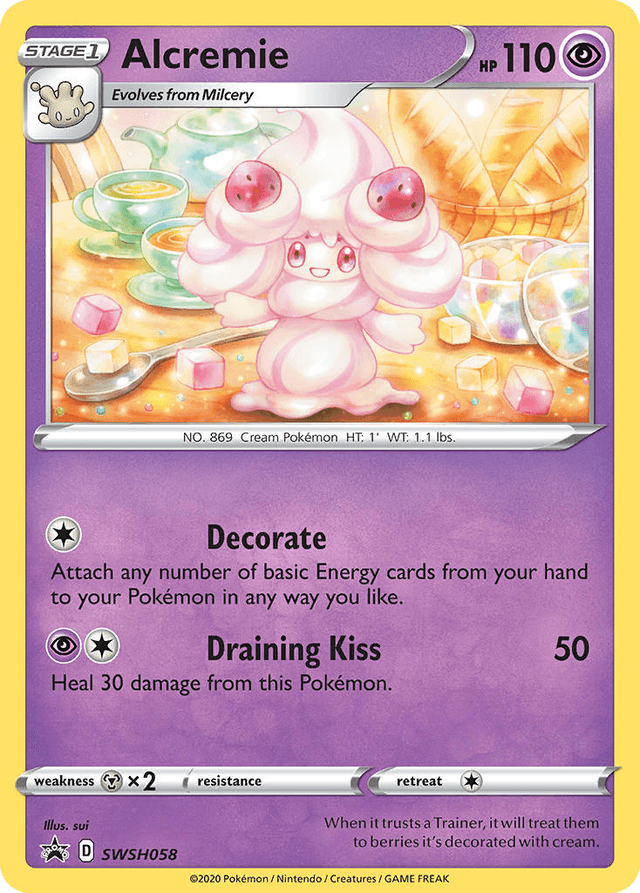 Carta Alcremie SWSH058/307 do set SWSH Black Star Promos — Pokémon TCG | Bynx