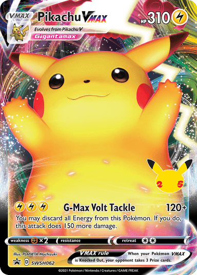 Carta Pikachu VMAX SWSH062/307 do set SWSH Black Star Promos — Pokémon TCG | Bynx