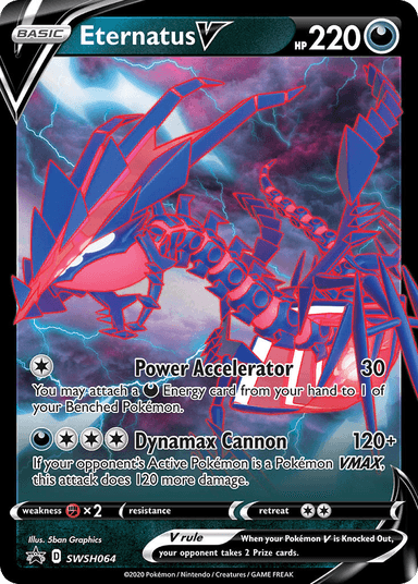 Carta Eternatus V SWSH064/307 do set SWSH Black Star Promos — Pokémon TCG | Bynx