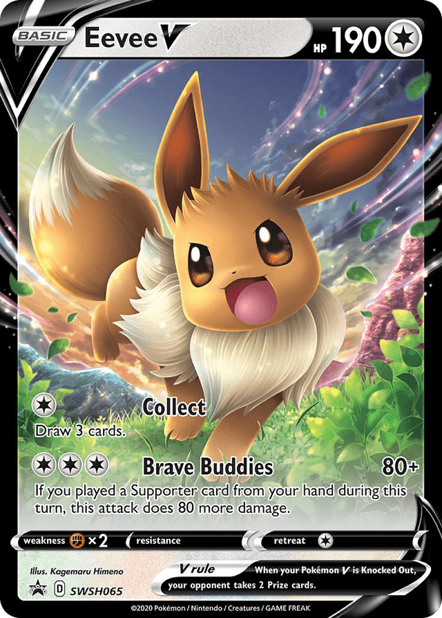 Carta Eevee V SWSH065/307 do set SWSH Black Star Promos — Pokémon TCG | Bynx