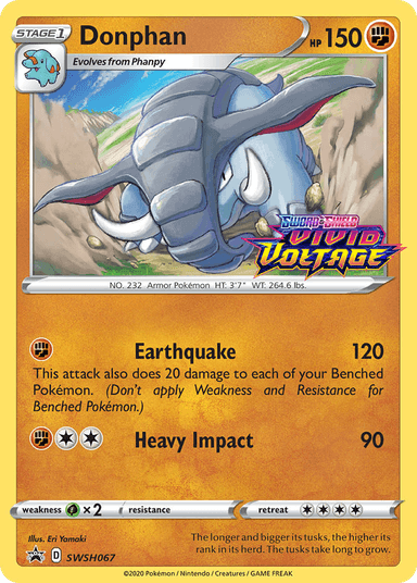 Carta Donphan SWSH067/307 do set SWSH Black Star Promos — Pokémon TCG | Bynx