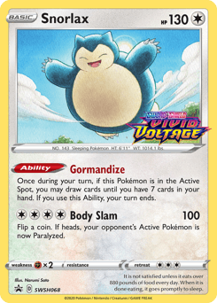 Snorlax SWSH068 — SWSH Black Star Promos