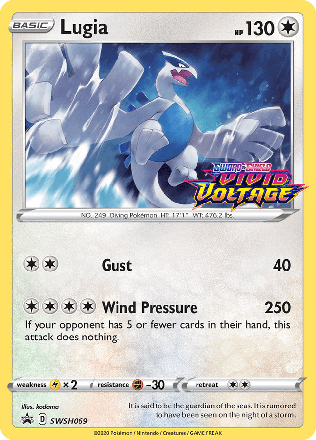 Carta Lugia SWSH069/307 do set SWSH Black Star Promos — Pokémon TCG | Bynx