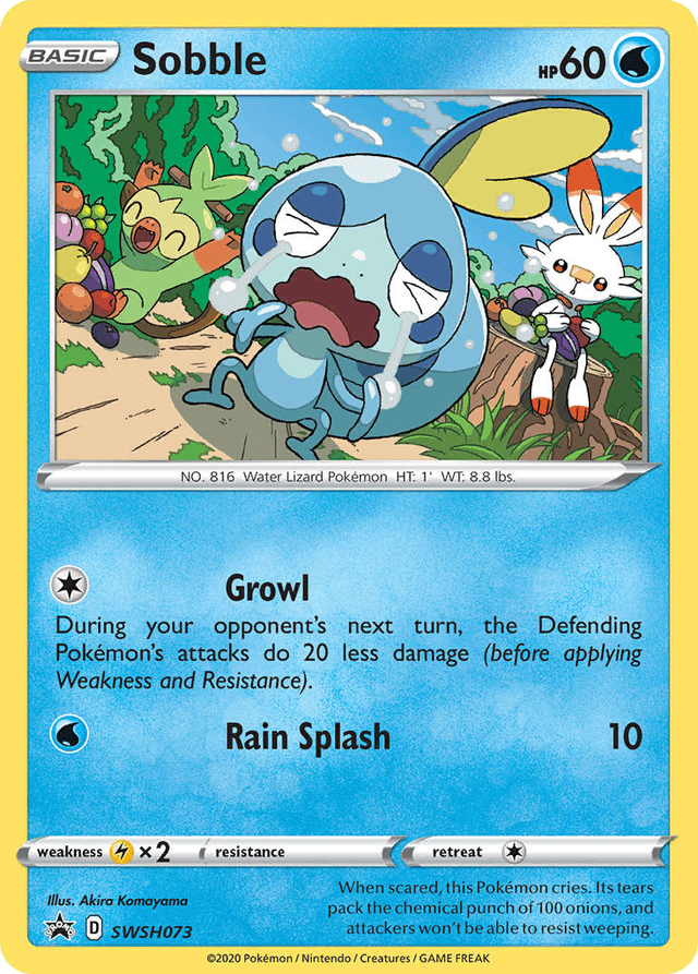 Carta Sobble SWSH073/307 do set SWSH Black Star Promos — Pokémon TCG | Bynx