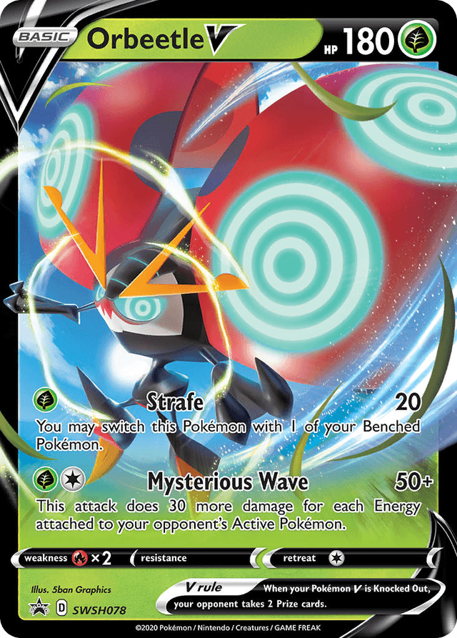 Carta Orbeetle V SWSH078/307 do set SWSH Black Star Promos — Pokémon TCG | Bynx
