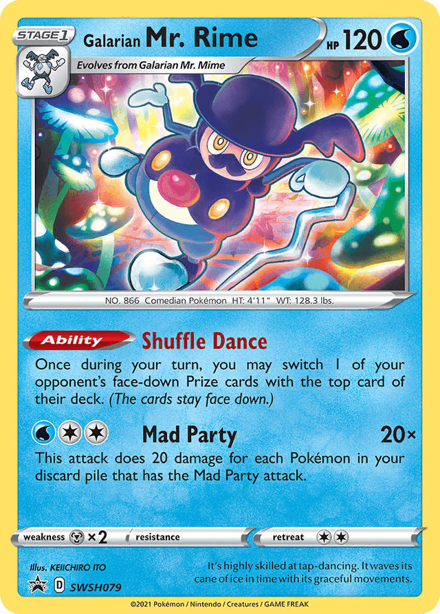 Carta Galarian Mr. Rime SWSH079/307 do set SWSH Black Star Promos — Pokémon TCG | Bynx
