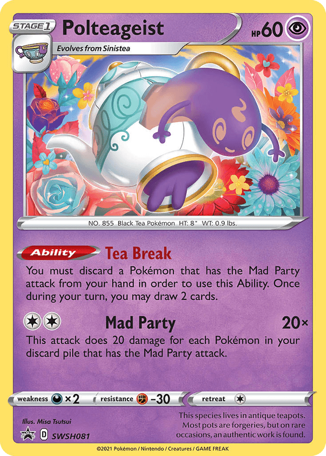 Carta Polteageist SWSH081/307 do set SWSH Black Star Promos — Pokémon TCG | Bynx