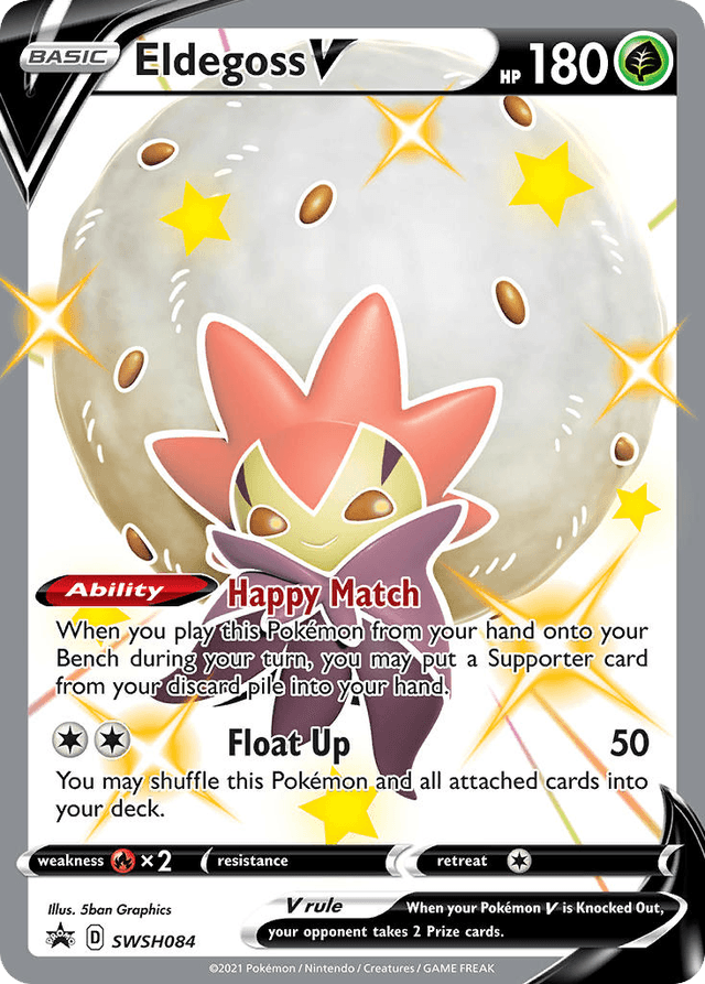 Carta Eldegoss V SWSH084/307 do set SWSH Black Star Promos — Pokémon TCG | Bynx