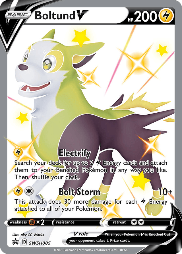 Carta Boltund V SWSH085/307 do set SWSH Black Star Promos — Pokémon TCG | Bynx