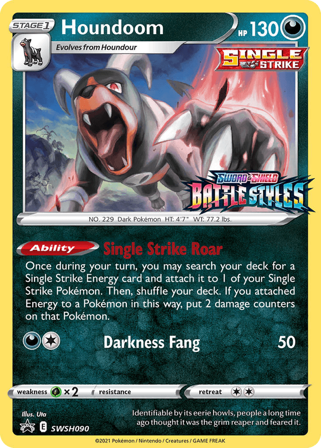 Carta Houndoom SWSH090/307 do set SWSH Black Star Promos — Pokémon TCG | Bynx