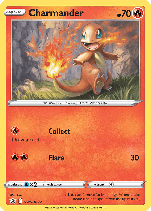 Carta Charmander SWSH092/307 do set SWSH Black Star Promos — Pokémon TCG | Bynx