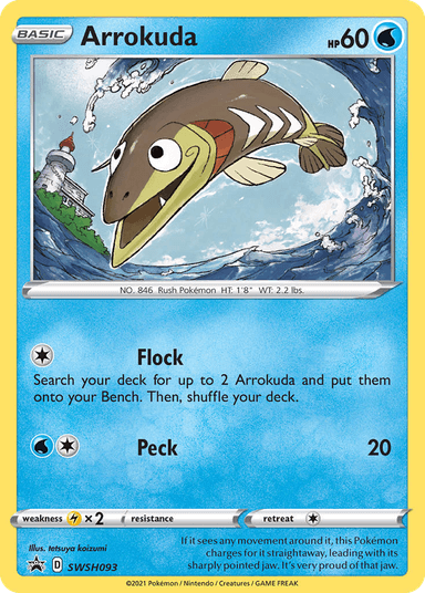 Carta Arrokuda SWSH093/307 do set SWSH Black Star Promos — Pokémon TCG | Bynx