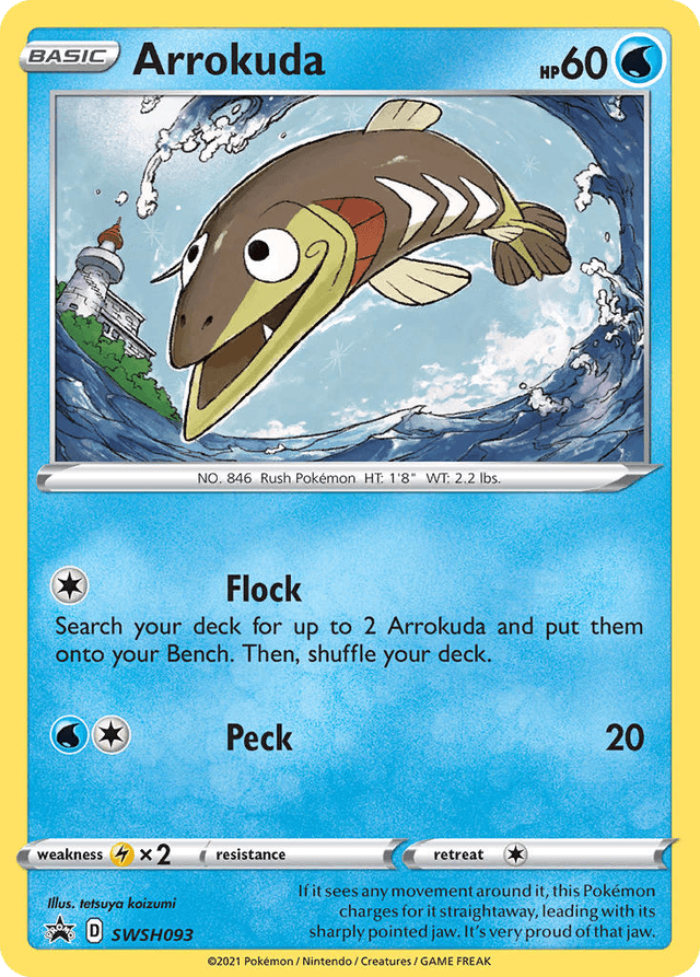 Carta Arrokuda SWSH093/307 do set SWSH Black Star Promos — Pokémon TCG | Bynx
