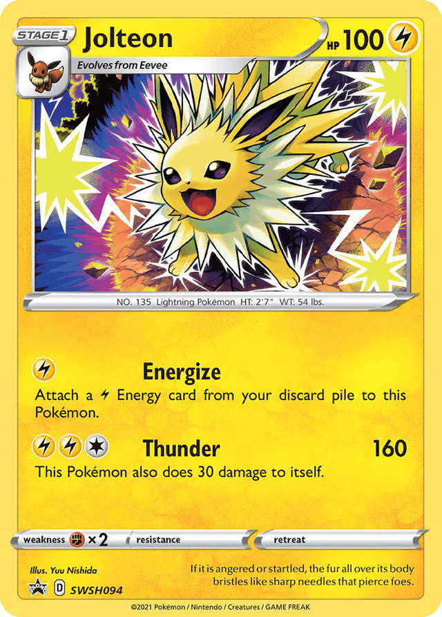 Carta Jolteon SWSH094/307 do set SWSH Black Star Promos — Pokémon TCG | Bynx