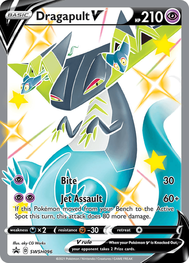 Carta Dragapult V SWSH096/307 do set SWSH Black Star Promos — Pokémon TCG | Bynx