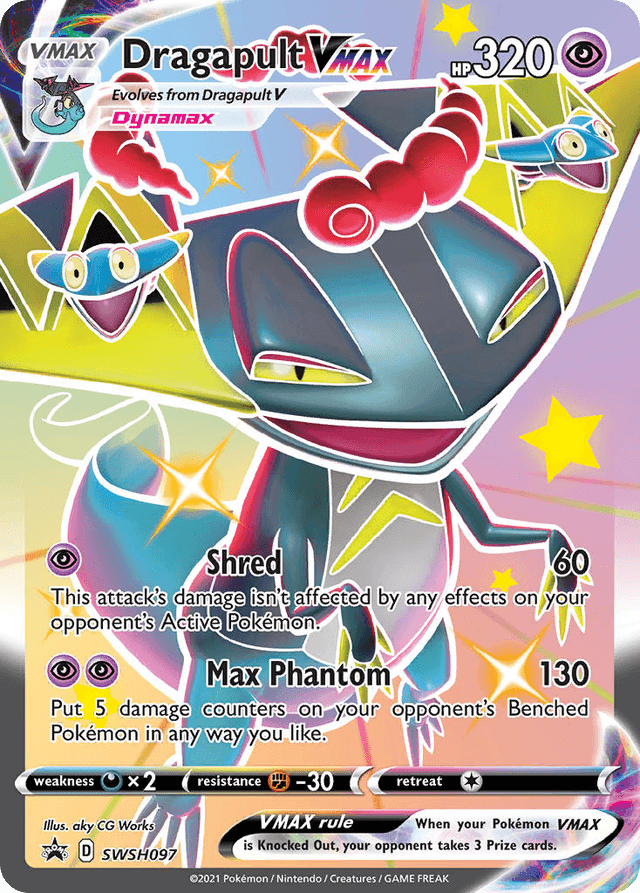 Carta Dragapult VMAX SWSH097/307 do set SWSH Black Star Promos — Pokémon TCG | Bynx