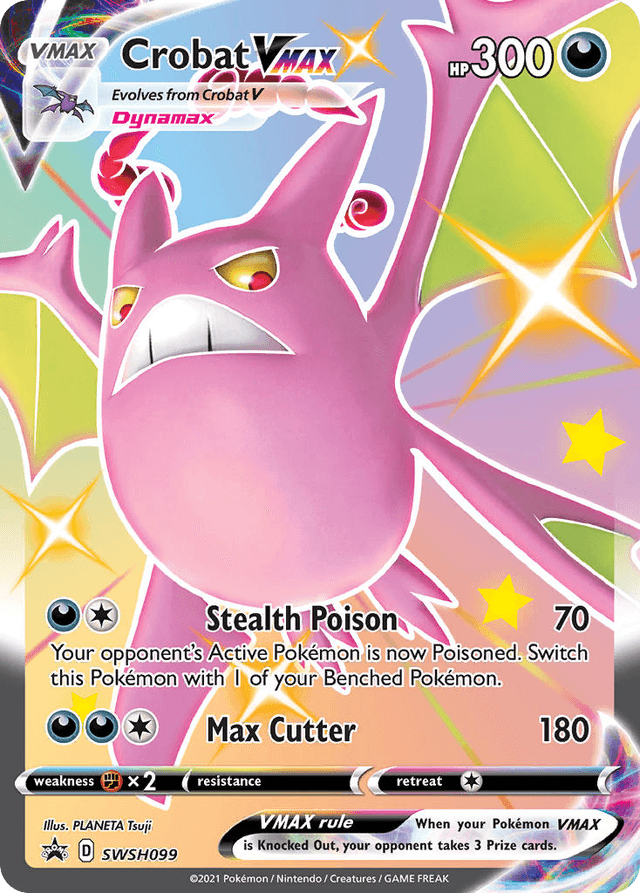Carta Crobat VMAX SWSH099/307 do set SWSH Black Star Promos — Pokémon TCG | Bynx
