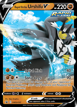 Rapid Strike Urshifu V SWSH107 — SWSH Black Star Promos