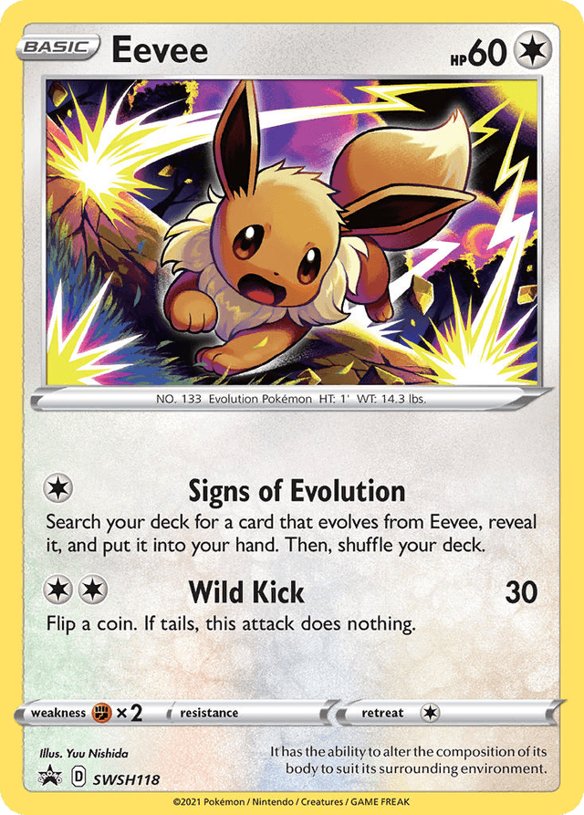 Carta Eevee SWSH118/307 do set SWSH Black Star Promos — Pokémon TCG | Bynx