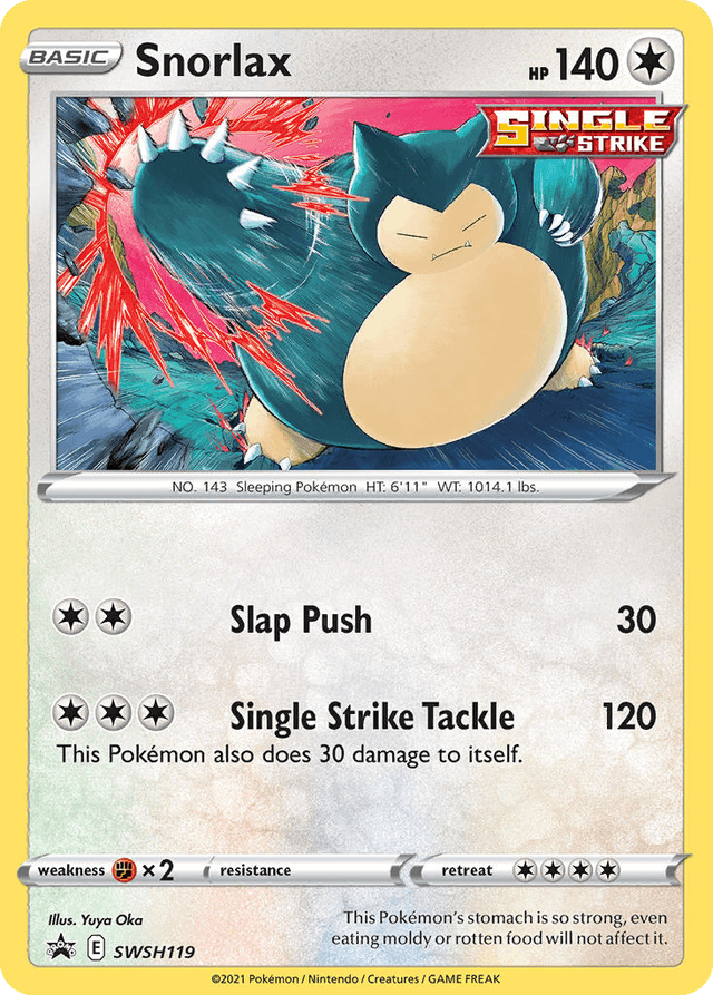 Carta Snorlax SWSH119/307 do set SWSH Black Star Promos — Pokémon TCG | Bynx