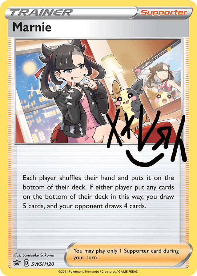 Carta Marnie SWSH120/307 do set SWSH Black Star Promos — Pokémon TCG | Bynx