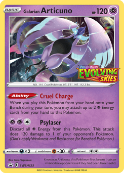 Galarian Articuno SWSH123 — SWSH Black Star Promos