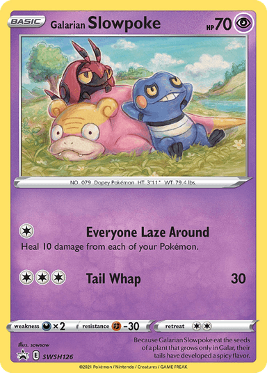 Carta Galarian Slowpoke SWSH126/307 do set SWSH Black Star Promos — Pokémon TCG | Bynx