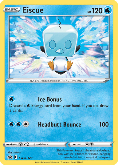 Carta Eiscue SWSH128/307 do set SWSH Black Star Promos — Pokémon TCG | Bynx