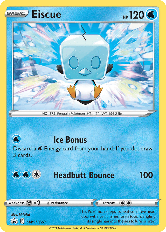 Carta Eiscue SWSH128/307 do set SWSH Black Star Promos — Pokémon TCG | Bynx