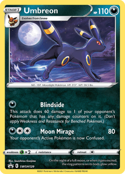 Umbreon SWSH129 — SWSH Black Star Promos