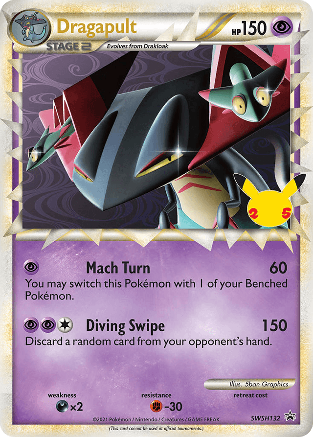 Carta Dragapult SWSH132/307 do set SWSH Black Star Promos — Pokémon TCG | Bynx