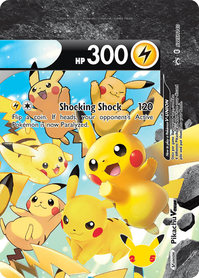 Carta Pikachu V-UNION SWSH140/307 do set SWSH Black Star Promos — Pokémon TCG | Bynx