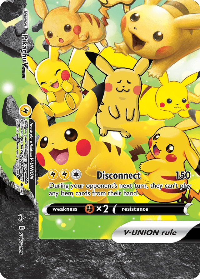 Carta Pikachu V-UNION SWSH141/307 do set SWSH Black Star Promos — Pokémon TCG | Bynx