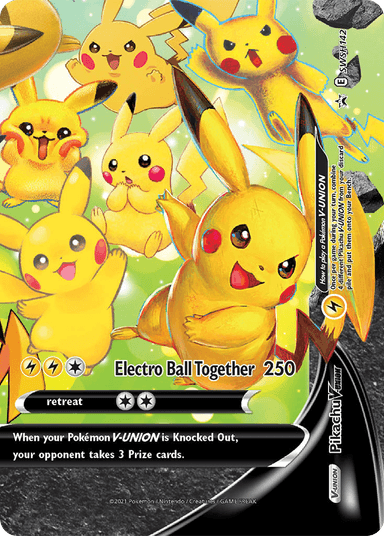 Carta Pikachu V-UNION SWSH142/307 do set SWSH Black Star Promos — Pokémon TCG | Bynx