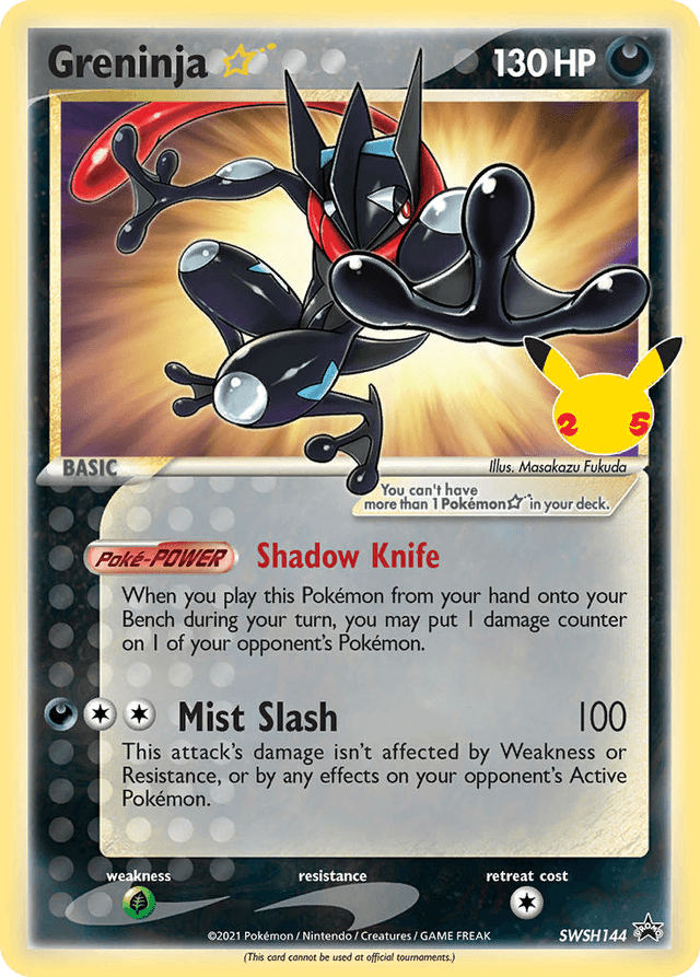 Carta Greninja ★ SWSH144/307 do set SWSH Black Star Promos — Pokémon TCG | Bynx