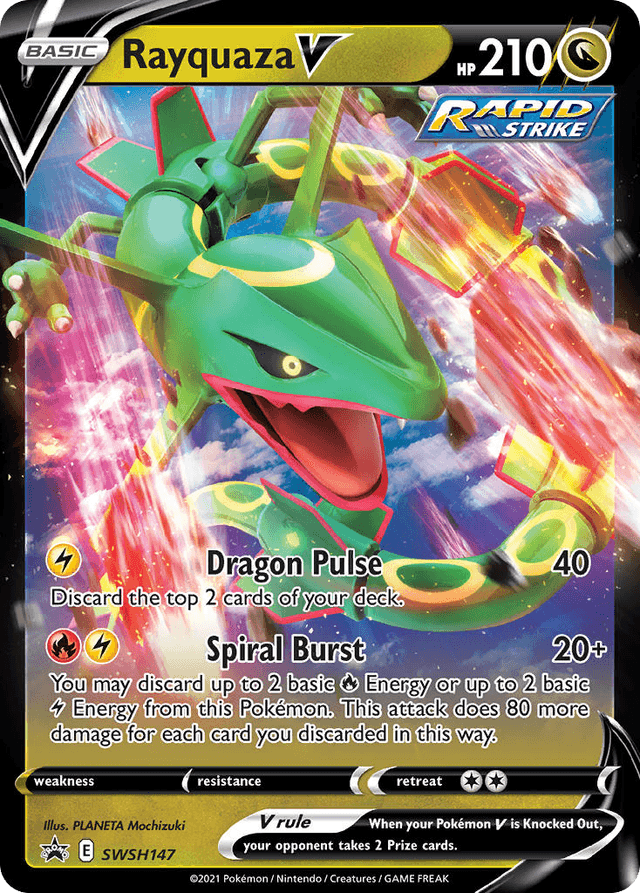 Carta Rayquaza V SWSH147/307 do set SWSH Black Star Promos — Pokémon TCG | Bynx