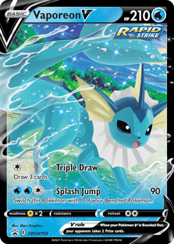 Vaporeon V SWSH150 — SWSH Black Star Promos