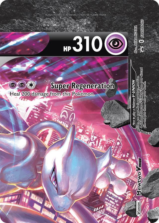 Carta Mewtwo V-UNION SWSH160/307 do set SWSH Black Star Promos — Pokémon TCG | Bynx