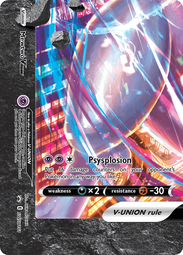 Carta Mewtwo V-UNION SWSH161/307 do set SWSH Black Star Promos — Pokémon TCG | Bynx