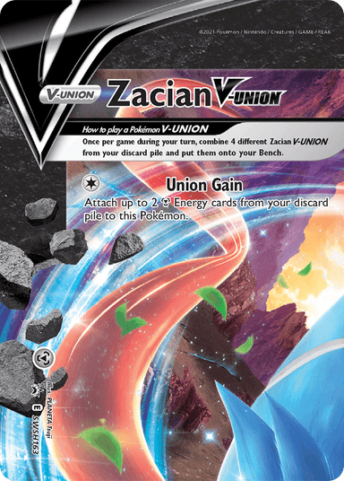 Carta Zacian V-UNION SWSH163/307 do set SWSH Black Star Promos — Pokémon TCG | Bynx