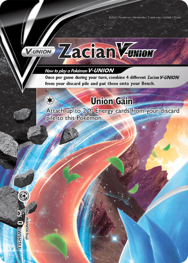 Carta Zacian V-UNION SWSH163/307 do set SWSH Black Star Promos — Pokémon TCG | Bynx