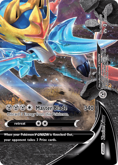 Carta Zacian V-UNION SWSH166/307 do set SWSH Black Star Promos — Pokémon TCG | Bynx