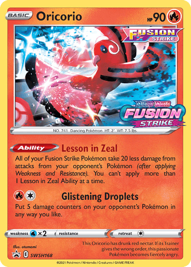 Carta Oricorio SWSH168/307 do set SWSH Black Star Promos — Pokémon TCG | Bynx