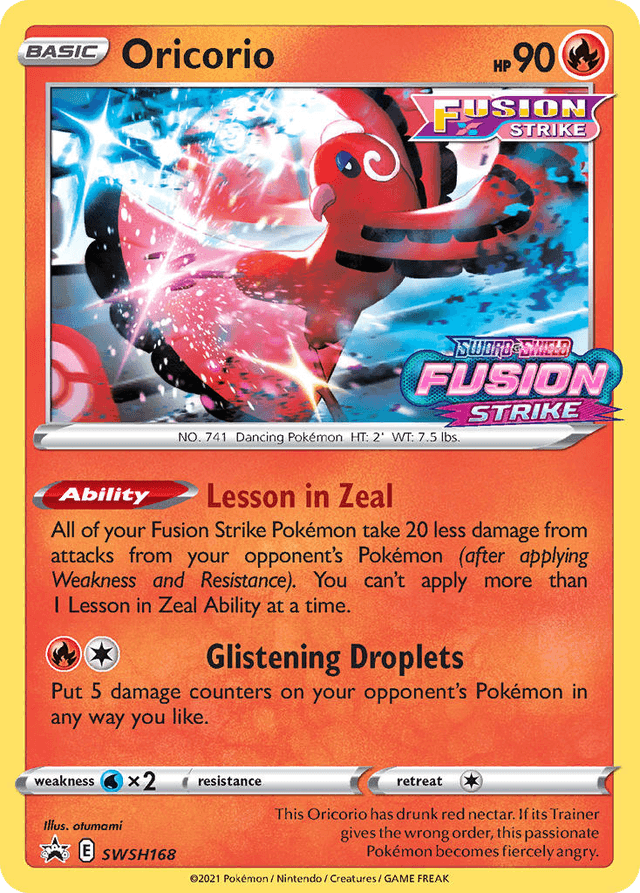 Carta Oricorio SWSH168/307 do set SWSH Black Star Promos — Pokémon TCG | Bynx