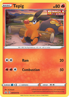 Tepig SWSH172 — SWSH Black Star Promos