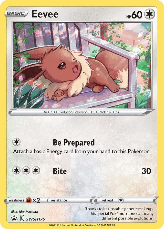 Carta Eevee SWSH175/307 do set SWSH Black Star Promos — Pokémon TCG | Bynx