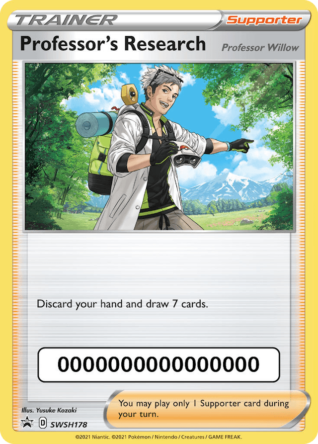 Carta Professor's Research SWSH178/307 do set SWSH Black Star Promos — Pokémon TCG | Bynx
